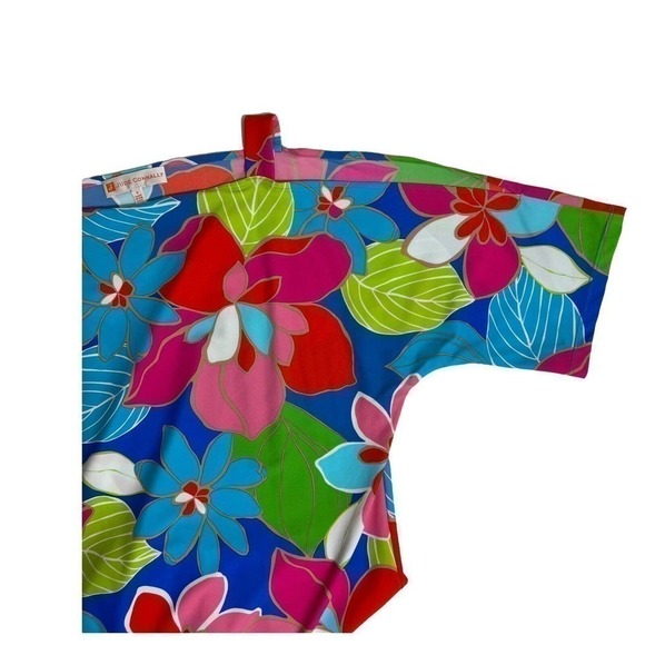 Jude Connally Women's Size S Lyla Bell Sleeve Mini dress Floral Americana print - Picture 5 of 8